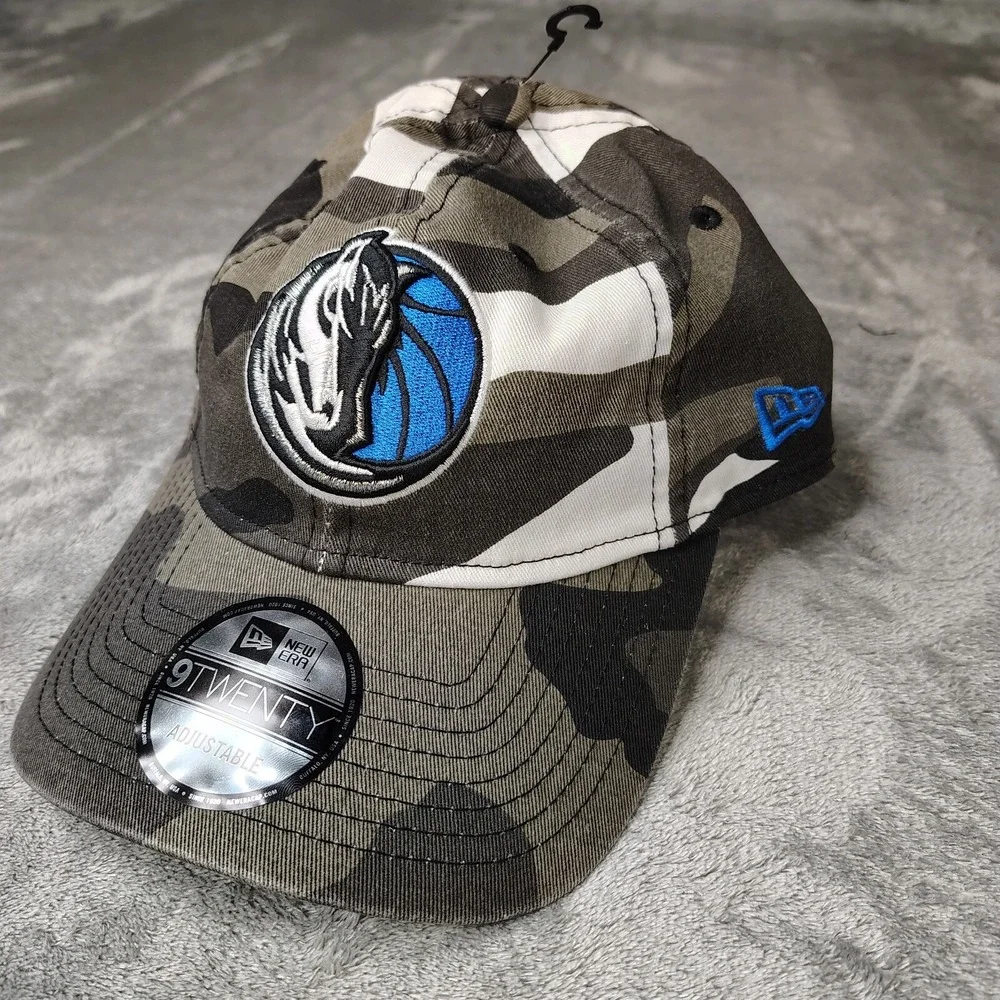 New Era Dallas‎ Mavericks NBA White Green Camouflage 9Twenty Adjustable Dad Hat